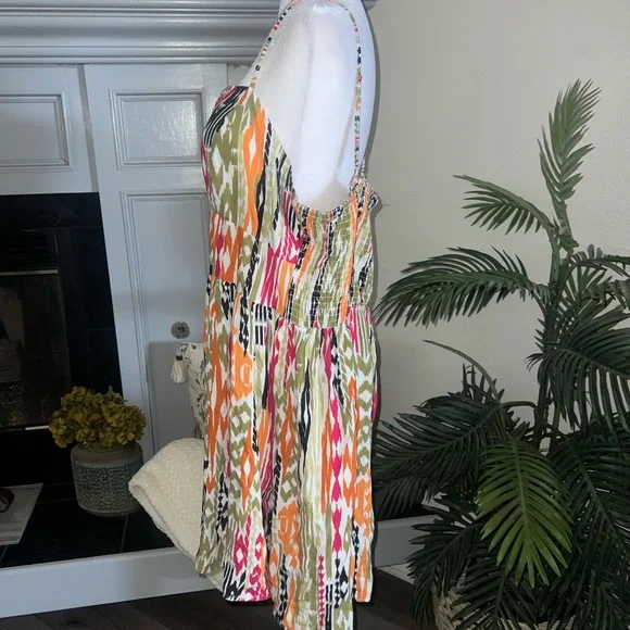 NWT New Look Pink and Yellow Sundress with Spaghetti Straps - Picture 3 of 8